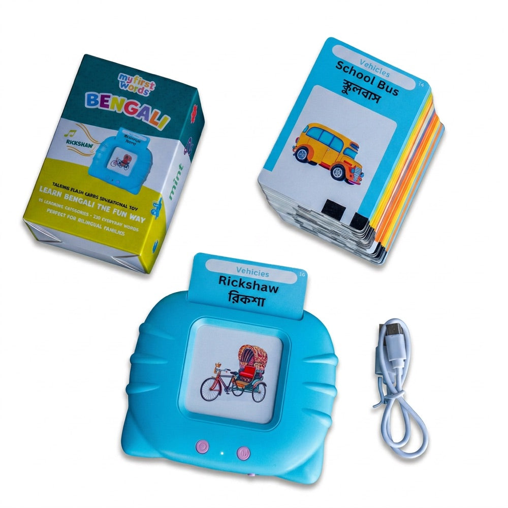 Bengali talking toy with cards and box